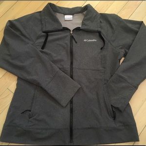 Columbia zip up light jacket gray